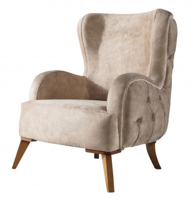 Textilpolster Still Couch Sofa Sëtz Luxus Faarweg Relax Beige Chesterfield Nei