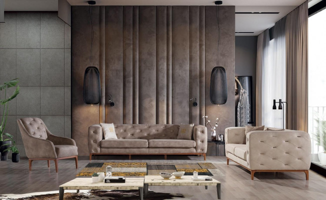 Fauteuil Eenheetsdivan Canapé Lounge 1 Sëtz Fotell Wunnzëmmer Design Miwwelen