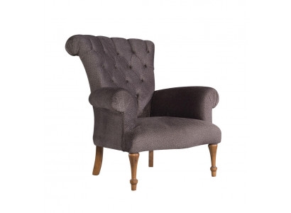 Chesterfield Canapé Sofa Relax Stoff Lounge Luxus Polster Fotell Design Braun