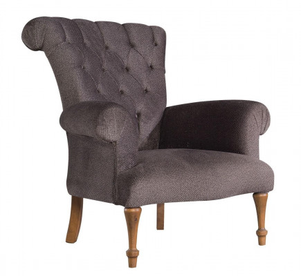 Chesterfield Canapé Sofa Relax Stoff Lounge Luxus Polster Fotell Design Braun