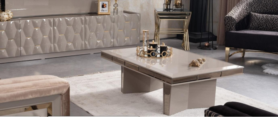 Wunnzëmmer Design Dëscher Miwwelen Dësch Luxus Bäistellschëff Holz Modern Canapé Dësch