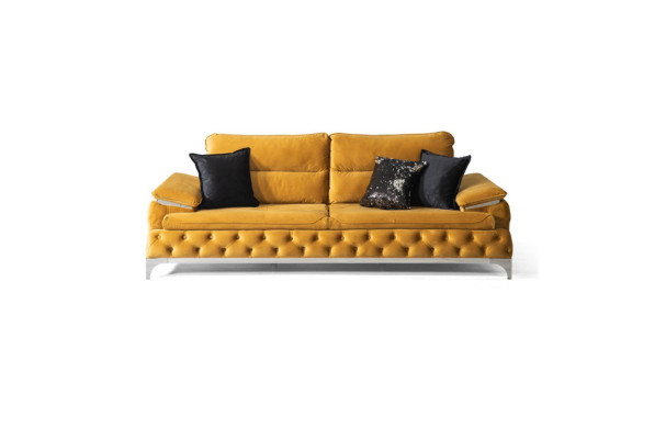 Canapé 3 Platzen Textil Canapé Couch Polster Luxus Miwwelen Modernen Dräisëtzer Neit