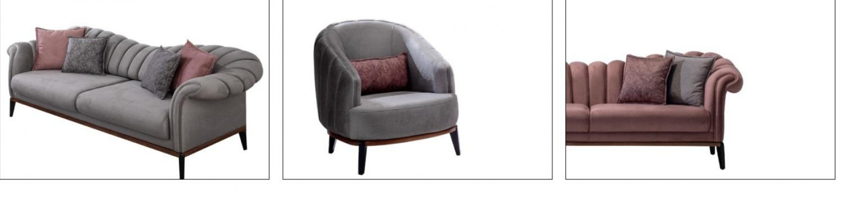 Sofasett 311 Sëtzer Set Design Sofa Polster Canapéën Canapé Modern Garnitur