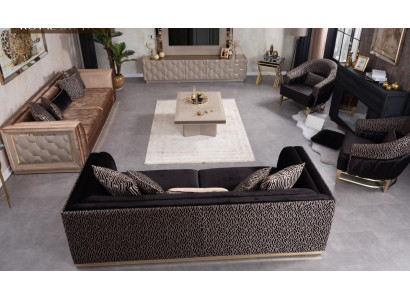 Sofagarnitur 3+3+1+1 Sëtzer Polstersofa Wunnlandschaft Sofen Couch