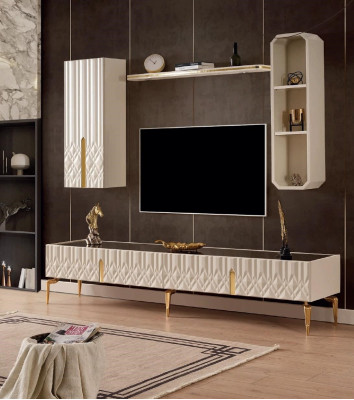 Wunnwand TV Schaf Sideboard Anrichte Schaf Holz Sideboards Miwwelen