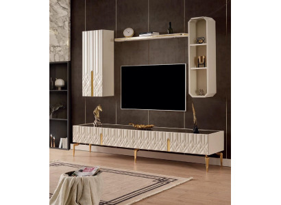 Wunnwand TV Schaf Sideboard Anrichte Schaf Holz Sideboards Miwwelen