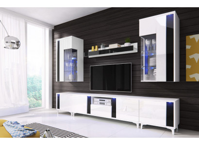 Héichglanz Wunnwand Schiefwand Deko Wunnzëmmer Schaf Vitrinn Sideboard