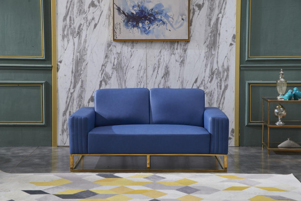 Couch Liedereng Sofa Edelt Design Designer 2 Sëtzer Miwwelen Klassesch