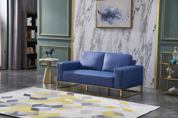 Couch Liedereng Sofa Edelt Design Designer 2 Sëtzer Miwwelen Klassesch