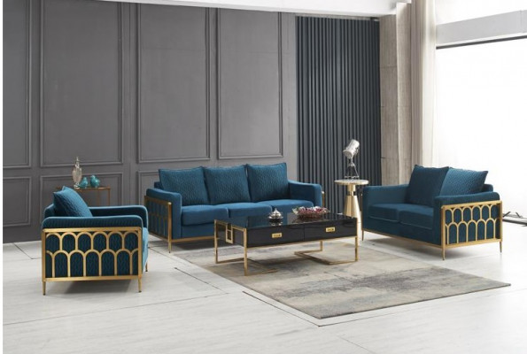 Wunnzëmmer Design Canapé Canapéset 3+2+1 Sëtz Modern Sofa Set