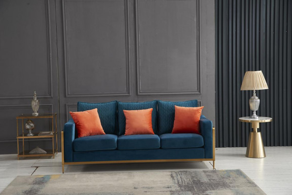 Sofa Garnitur 3+2 Sëtzer Set Design Sofas Polster Canapéë Stoff Relax Garniture.