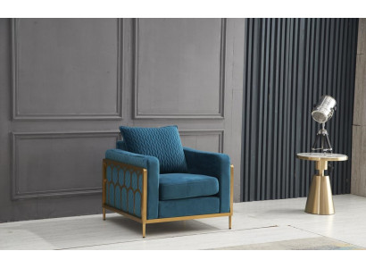 Sessel Club Lounge Designer Stull Lehn Polster Canapé 1 Sëtzer Fernsees Neien