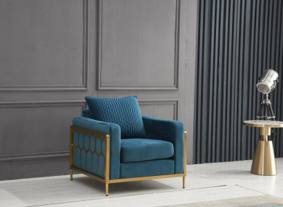 Sessel Club Lounge Designer Stull Lehn Polster Canapé 1 Sëtzer Fernsees Neien