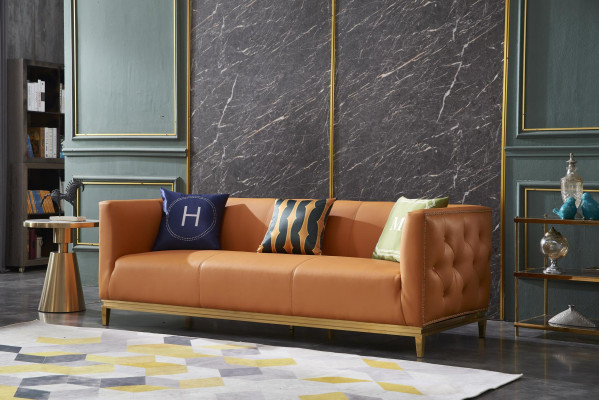 Designer Sofa 3 Sëtzer Modern Couch Polstersofa Designsofa Dräisëtzer