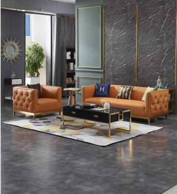 Designer Sofa 3 Sëtzer Modern Couch Polstersofa Designsofa Dräisëtzer