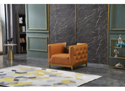 Sessel Design Canapé Sofa Sëtzer Lieder Lounge Deko Club Polster Luxus Oueren