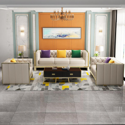 Sofagarnitur 3+2+1 Sëtzer Set Design Sofa Polster Kanapéë Couch Modern Luxus