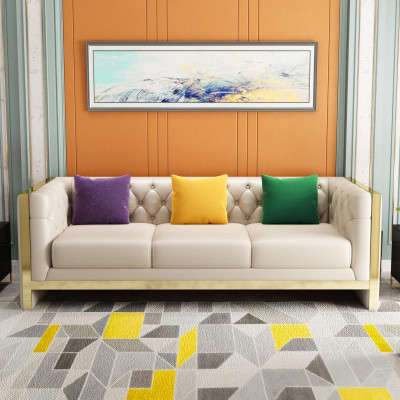 Canapé Design Canapéen Polster Canapéen Textil Relax Modern Drësëtzeger Nei