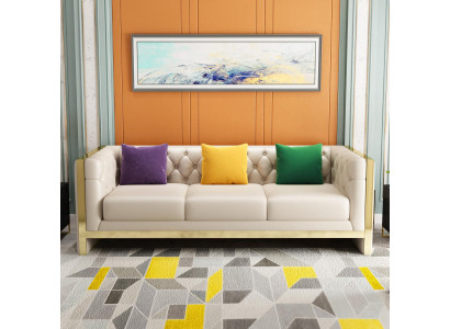 Canapé Design Canapéen Polster Canapéen Textil Relax Modern Drësëtzeger Nei