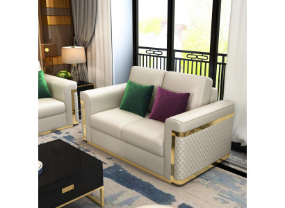 Canapé Couchage Polster 2-Plätzer Canapéen Couchen Sëtz Dekor Garnitur Design Club