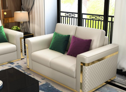 Canapé Couchage Polster 2-Plätzer Canapéen Couchen Sëtz Dekor Garnitur Design Club