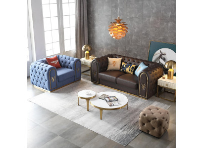 Sofa Garnitur 3+1 Sëtzer Klassesch Wunnlandschaft Sofa Couchen Sofasen Polster