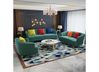 Komplett Set Canapé Garnitur 3+2+1 Sëtz Design Sofa Canapé Wunnlandschaft