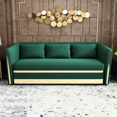Sëtzgrupp 3+2+1 Sofa Ledersofa Wunnlandschaft Garnitur Design