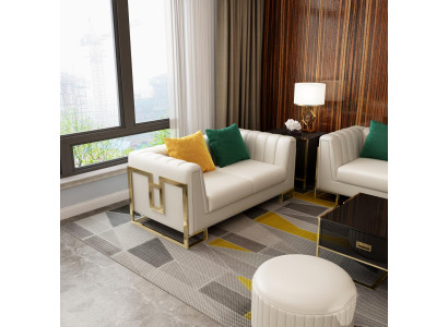 Design Zweisitzer Canapéen Sofa Polstermöbel Modern Canapéen Dekor Sofa 2 Sètzer