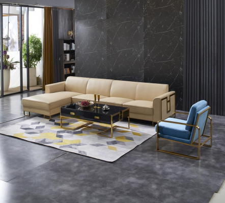 Design Polster Canapé Wunnlandschaft Eckcanapé Polster Sëtz Garnitur Canapé L-Form
