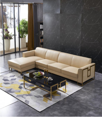 Wunnlandschaft L Form Ecksofa Canapé Design Polster Garnitur Canapé Eck