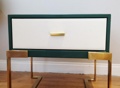 Design Nuetsdësch Konsol Dekor Metall Glanz Dëscher Konsolen Schlofzëmmer