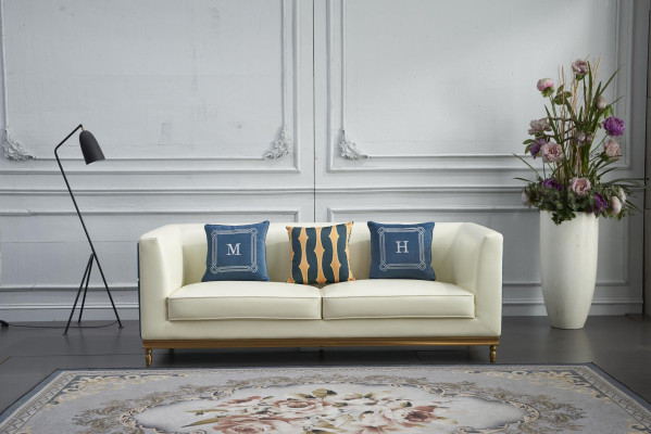 Design Klassiker Modern Big XXL 3 Sëtzer Couch Konschtlieder Sofas Couchen