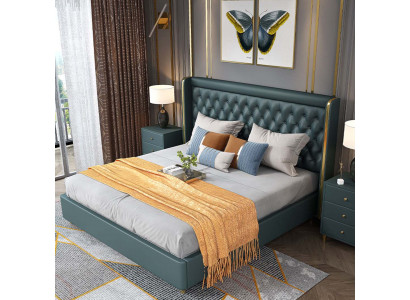 Klassesch Bett duebel Bett Betten Holz Deko Landhaus Stil Richtegt Holz