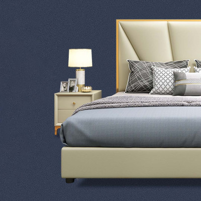 Bett Schlofzëmmer Set Design Miwwelen Luxus Deko Better 2x Nuetsdësch 3tlg