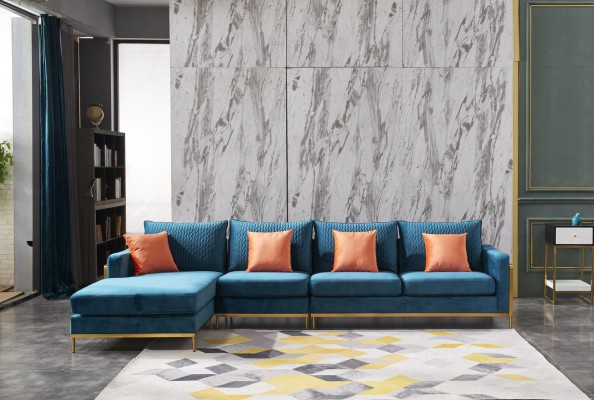 Wunnlandschaft Eckcouch L-Form Fotell Dekoset Garnitur Modern Sofa Lieder NEI
