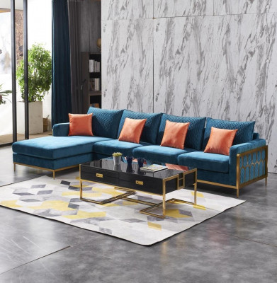 Wunnlandschaft Eckcouch L-Form Fotell Dekoset Garnitur Modern Sofa Lieder NEI