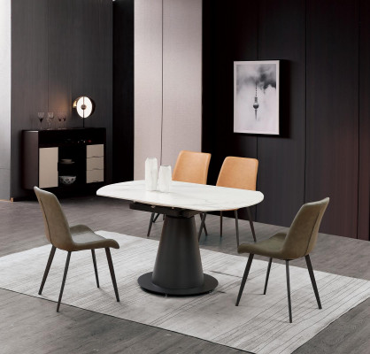 Iesssaz Iessdësch 4 x Stull Set Dësch Iessgrupp 5 Stéck Dëscher