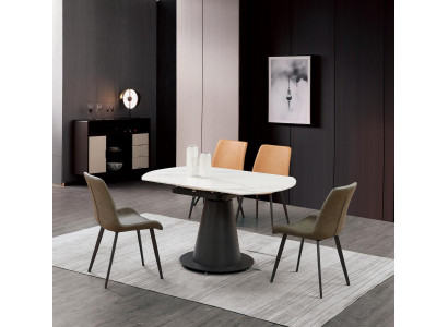 Iesssaz Iessdësch 4 x Stull Set Dësch Iessgrupp 5 Stéck Dëscher