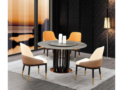 Ronnd Dësch Luxus Ronnd Dëscher Iesszëmmer Miwwelen Sailen Fouss Steen Optik