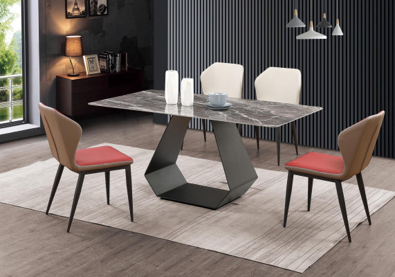 Komplett Set Iessdësch 4x Still Iesszëmmer Set Iess Grupp Dësch Dëscher