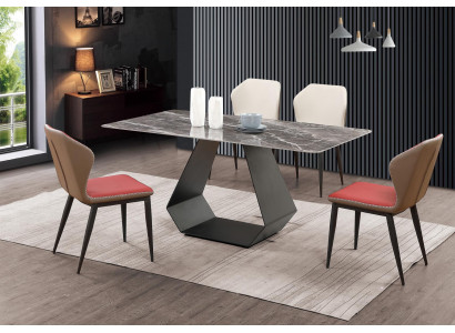 Komplett Set Iessdësch 4x Still Iesszëmmer Set Iess Grupp Dësch Dëscher