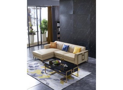 Luxus Design Eck Sofa Couch Polstersëtz Lieder Garnitur Wunnlandschaft Italien