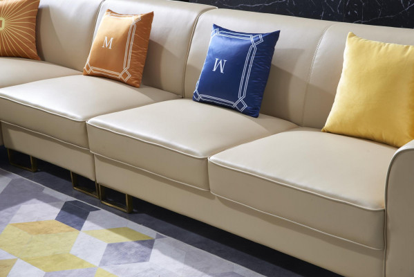 Sofa Ecksofa L Form Sesselen Dësch Hocker Ecksofa Polster 2-tlg. Nei