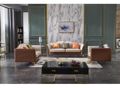 Sofasëtzt 3+2+1 Sëtzplazen Klassesch Wunnlandschaft Sofa Dekor Couchen Nei
