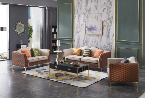 Sofasëtzt 3+2+1 Sëtzplazen Klassesch Wunnlandschaft Sofa Dekor Couchen Nei