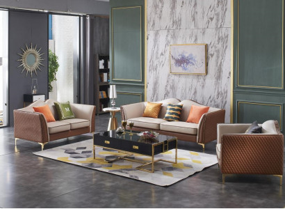 Sofasaz 3+2 Sëtzer Klassesch Garnituren Sofas Lieder Couchen Polster