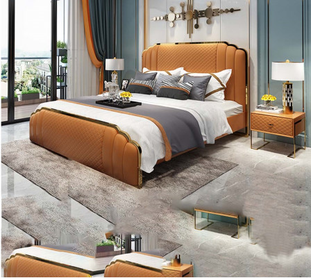 Design-Liederbett Schlofkummer 3-tlg. Set 2x Nuetsdësch Better Luxus Miwwelen