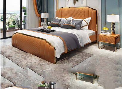 Design-Liederbett Schlofkummer 3-tlg. Set 2x Nuetsdësch Better Luxus Miwwelen