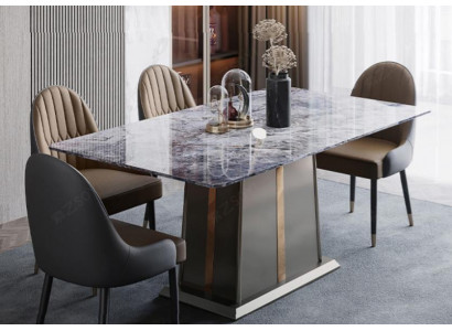 Marmor Stil Kiche Modernen Iessdësch Dësch Dëscher Iesszëmmer Luxus Miwwelen Design